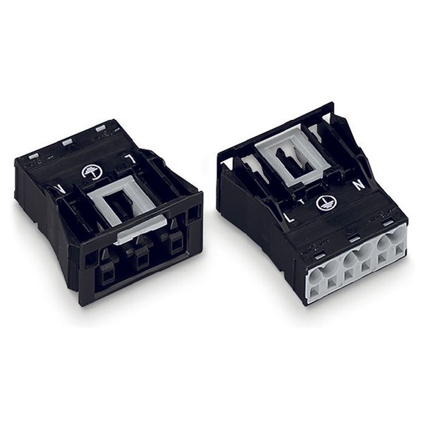 Snap-in socket 3-pole Cod. P red image 5