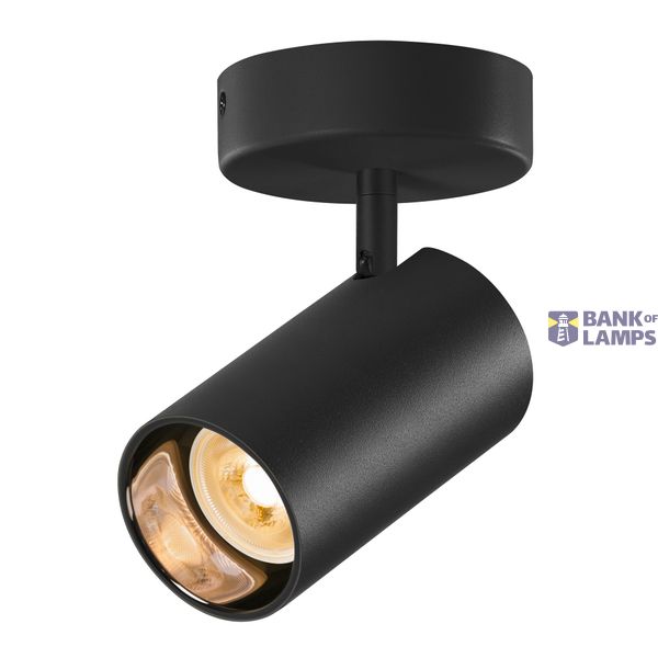 ASTO TUBE, ceiling-mounted light, cylindrical, GU10, 1x max. 10 W, black image 1