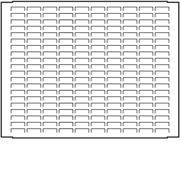 Perf. dished plate quadro.sy. 300x500 mm image 1