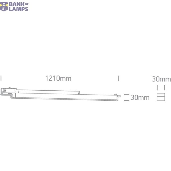 WHITE 25W CW LINEAR TRACK LIGHT 100-240V image 3