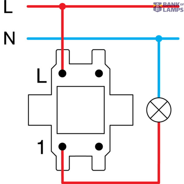 PUSH BUTTON 1WAY 10A 250V~ PW XO 4415017 image 3