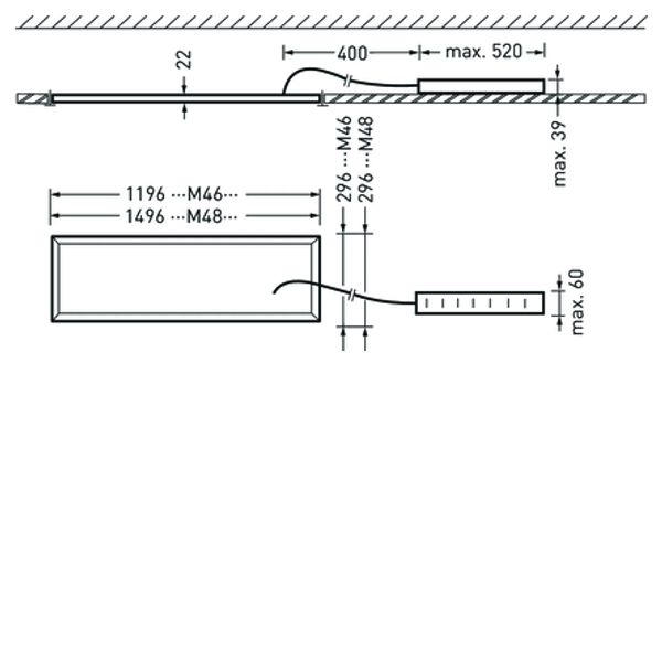 Recessed luminaires Arimo Fit C HCL Prisms White ETDD8 40W 4200lm Wide reduced glare UGR19 (W19) IK03 3 SDCM 7524062 image 1