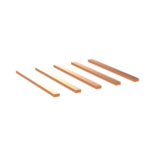 VC33VT-BF400 flat copper set 400A L=315MM consisting of 5x20x10 image 3