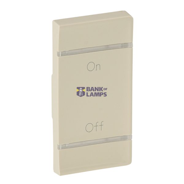 Cover plate Valena Life - ON/OFF marking - right-hand side mounting - ivory image 2