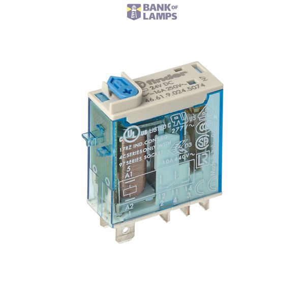 Mini.ind.relays 1CO 16A/12VDC/Agni+Au/Test button/LED/Mech.ind (46.61.9.012.5074) image 3