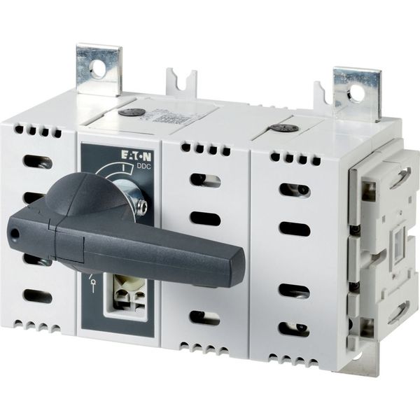 DDC-630/2 DC switch disconnector, 630 A, 2 pole, 2 N/O, 2 N/C, with grey knob, service distribution board mounting image 4