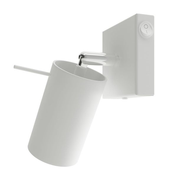 WALL LAMP RING WHITE WITH SWITCH GU10 1X40W IP20 image 1