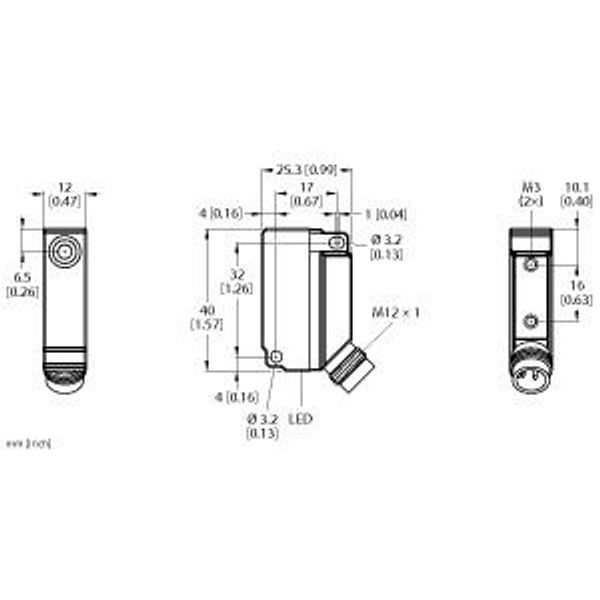 Inductive Sensor With Extended Switching Distance   BI5U-Q12-AN6X2-H1141 image 1