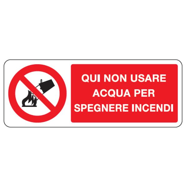 Rectangular danger sign - 350 x 125 mm image 1