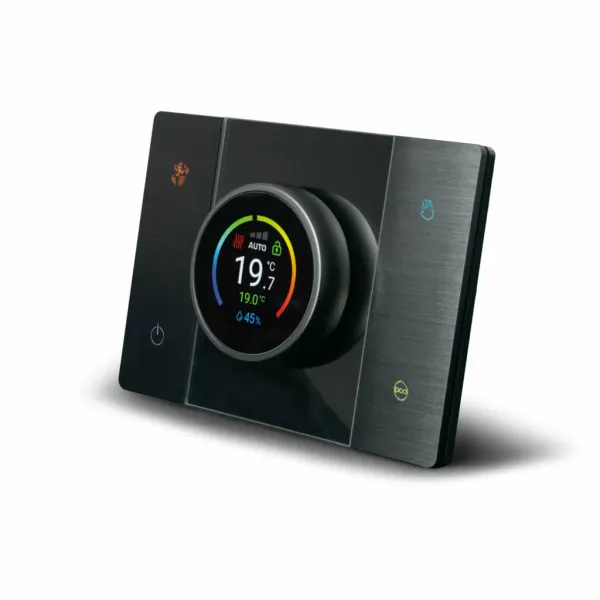 SMART CONNECTED CHRONOTHERMOSTAT T44 WITH ROOM HUMIDITY DETECTION - SATIN ANTHRACITE ALUMINUM image 1