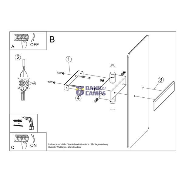 WALL LAMP AZALIA G9 2X40W IP20 image 4