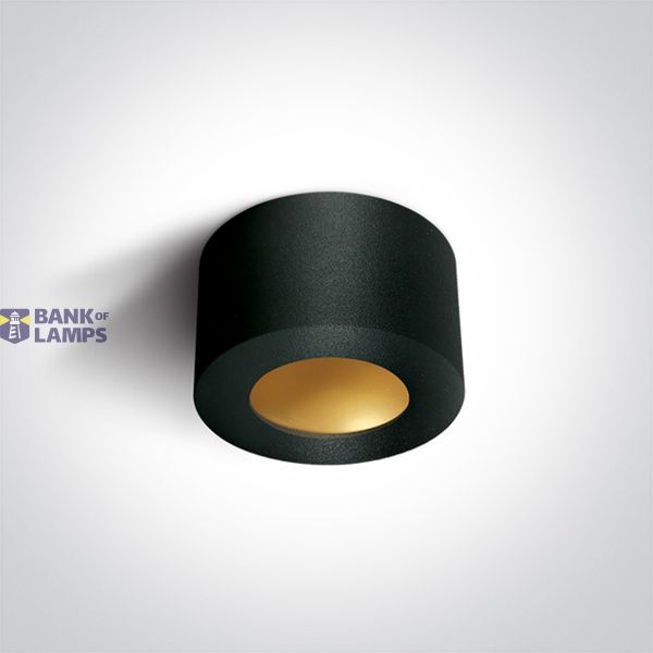 BLACK CYLINDER LED 8W WW 230V DARK LIGHT image 1