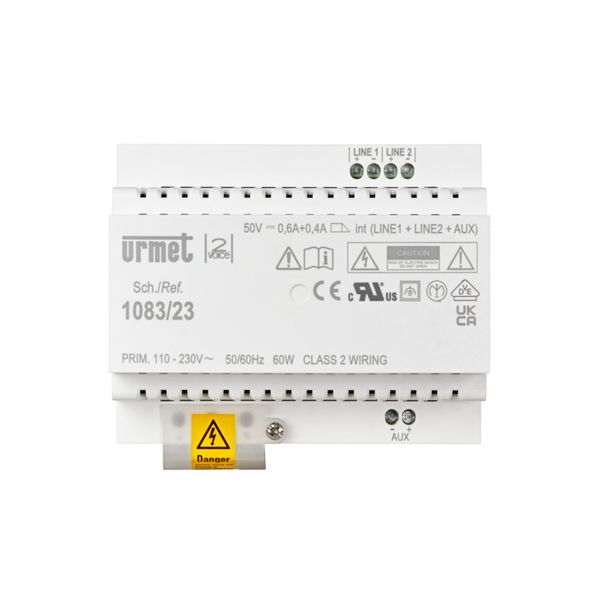 Power supply unit 33VDC 60VA DIN 10M Urmet 1083/23 image 1