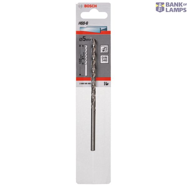 Metal drill bits HSS-G, DIN 340 5 x 87 x 132 mm 1 pcs. image 2
