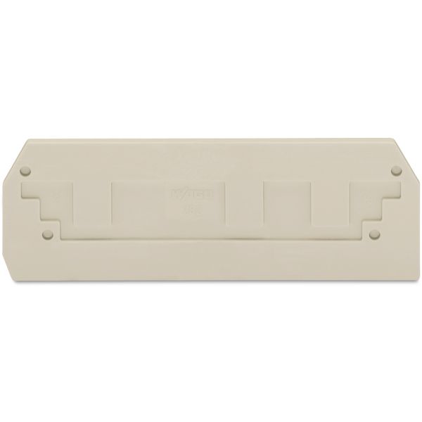 End and intermediate plate 2.5 mm thick light gray image 1