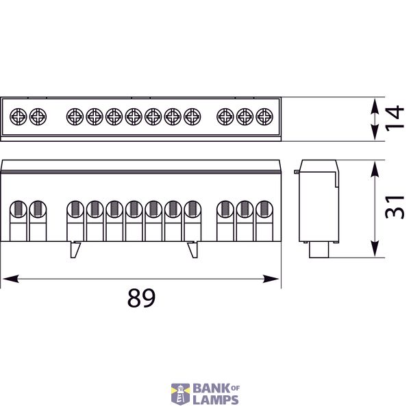 LZG-12P terminal strip image 2