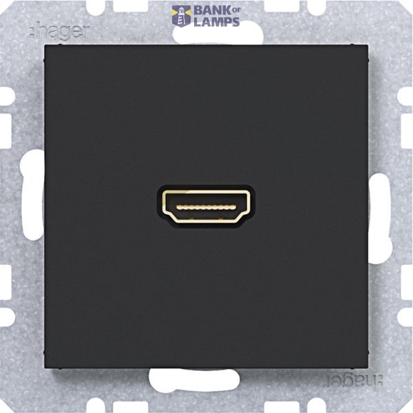 HDMI socket, A.x/C.x, matte night black image 1