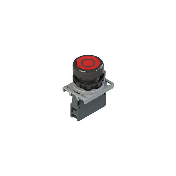 Complete unit with pushbutton, fixing adapter and contact image 1