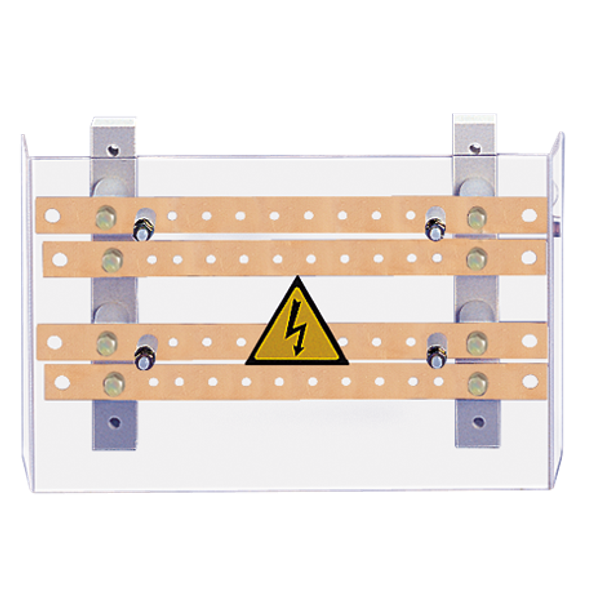 TERMINAL DISTRIBUTION BLOCK MULTIPOLAR WITH FLAT BARS 4 POLES 250 A image 2