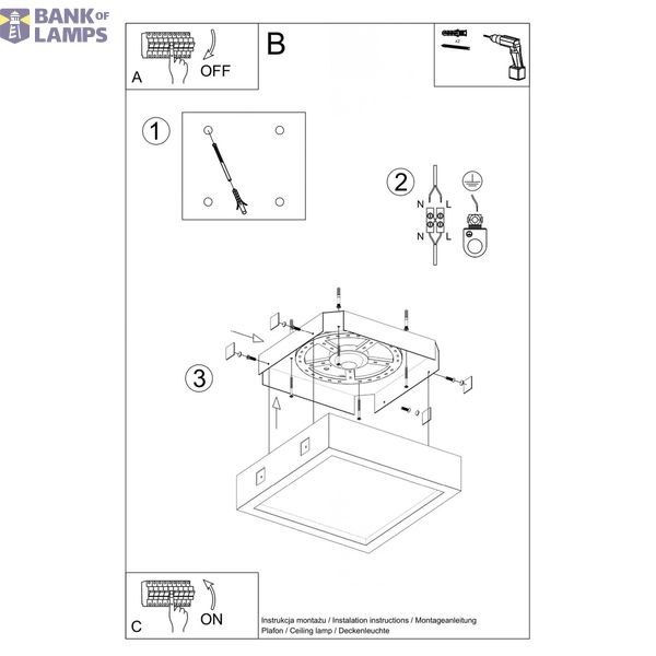 LEDX18W IP20 LED CONCRETE CEILING RIZA image 4