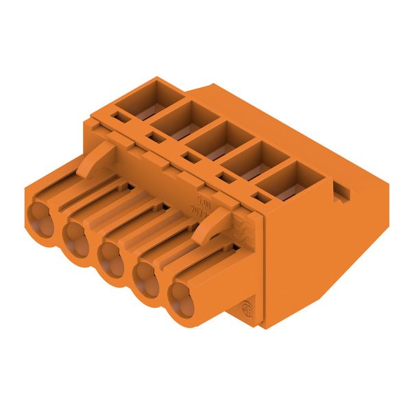 PCB plug-in connector, female plug, 5.00 mm, Number of poles: 5, 90°, Clamping yoke connection, Clamping range, max. : 4 mm², Box image 2