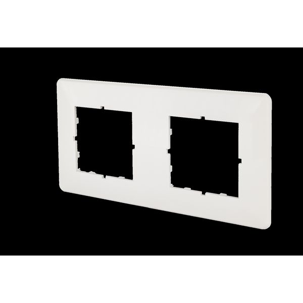 Cover plate 80.5 x 151.5 mm 2-fold pearl white, E-DAT C6 image 2