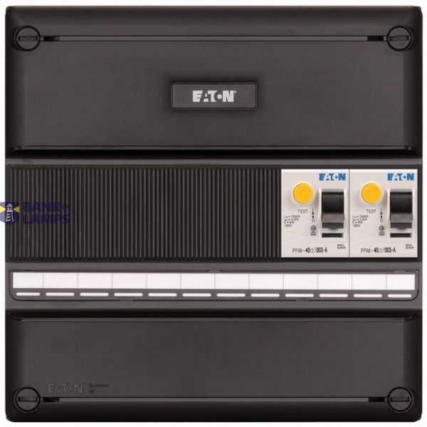 Systeem 55 consumer unit + 2x RCD 2-pole 40A, 30mA, A image 1