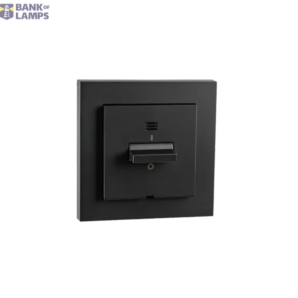 SWITCH W/ LIGHT FLUSH MOUNTED 2-POLE BLACK 6-PACK image 1