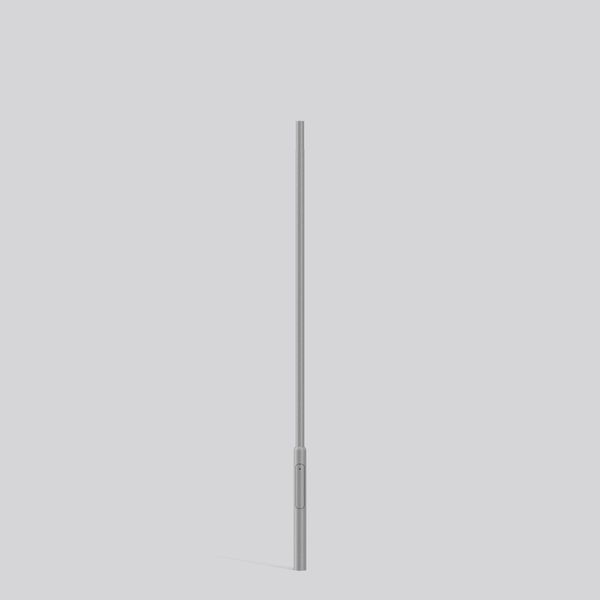 Steel pole D 114 H 4000 d 76 colour: silver image 2