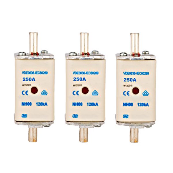 Set consisting of 3 NH fuses 250A 690V image 1