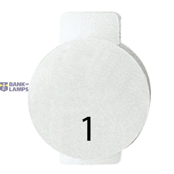 LENS WITH ILLUMINATED SYMBOL FOR COMMAND DEVICES - ONE - SYMBOL 1 - SYSTEM WHITE image 3