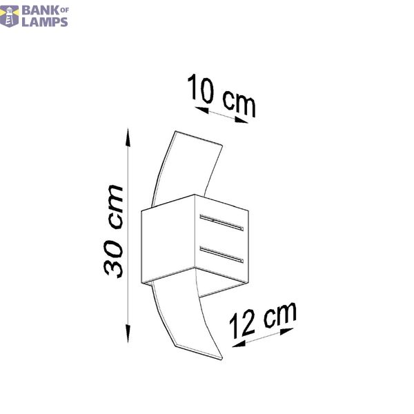 LORETO WALL LAMP BLACK G9 1X40W IP20 image 6