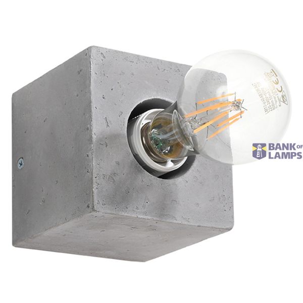 ARIZ CONCRETE WALL LAMP E27 1X60W IP20 image 2