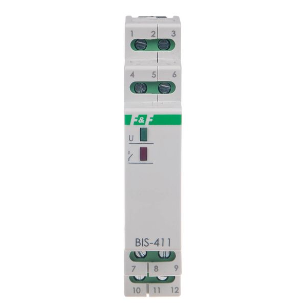 Bistable relay 24V 2Z BIS-411 2Z 24V, DIN rail mounting image 2