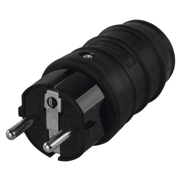 Rubber Plug  for extension cord, black image 1