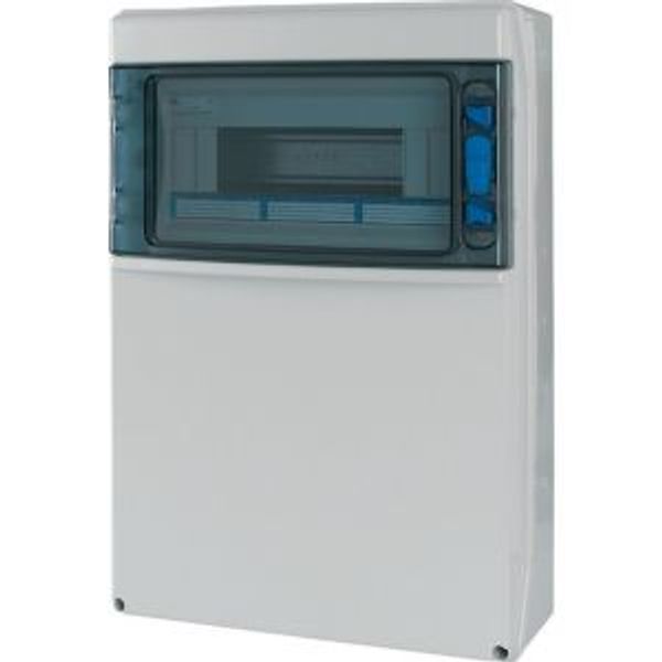 IKA-C-1/12-ST-X IKA professional distribution board, IP65 + clamps + mounting plate for built-in sockets image 4
