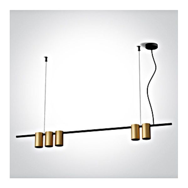 63146A/BBS BRUSHED BRASS PENDANT GU10 5x7W IP20 100-240V image 1