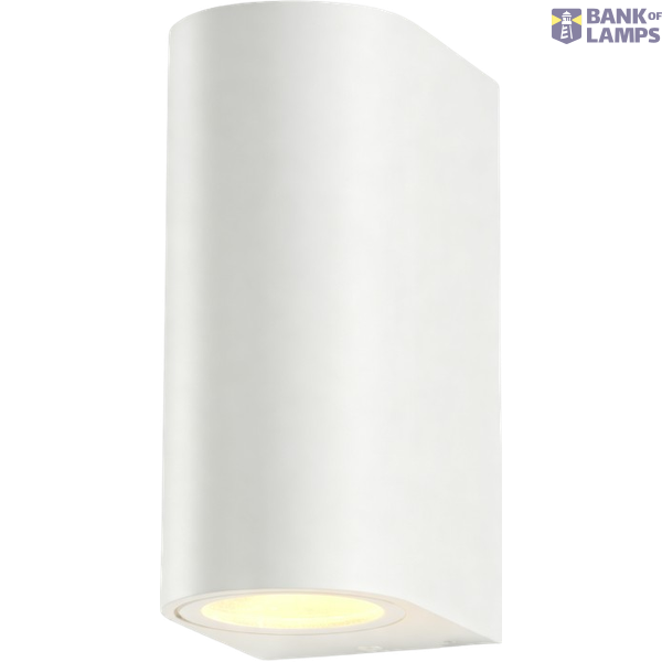 Outdoor Wall Light without Light Source 2xGU10 IP65  Round  Matt White THORGEON image 1