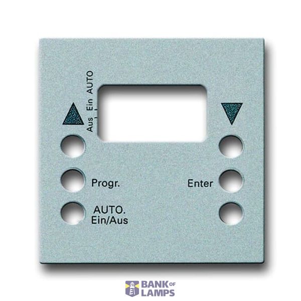 Busch-Blind control II, Control elements future® linear, Cover, Busch-Wind and sun blind switch, aluminium silver image 1