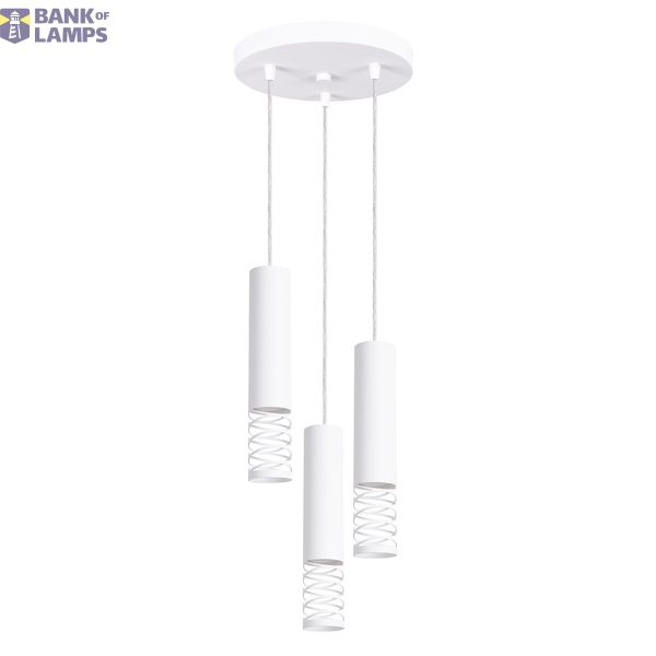 Pendant lamp LAMI 3P white image 1