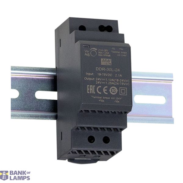 DDR-30G-5 DC/DC Converter 9-36V:5V 6A 30W, MEAN WELL image 1