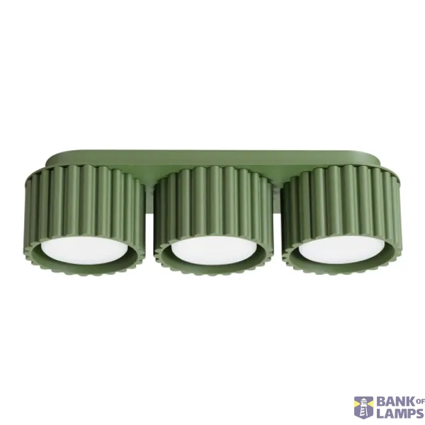 Ceiling lamp AURA 3 olive green Gx53 image 1