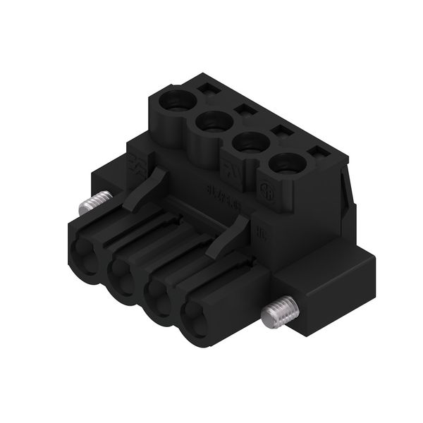 PCB plug-in connector, female plug, 5.08 mm, Number of poles: 4, 180°, Clamping yoke connection, Clamping range, max. : 4 mm², Box image 3