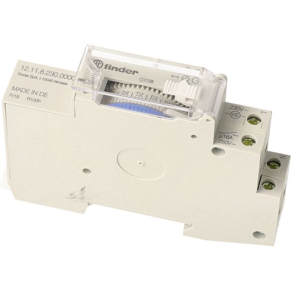 Mech.Time Switch 17,5mm.1CO 16A/230VAC With power back-up/daily pr. (12.11.8.230.0000) image 3