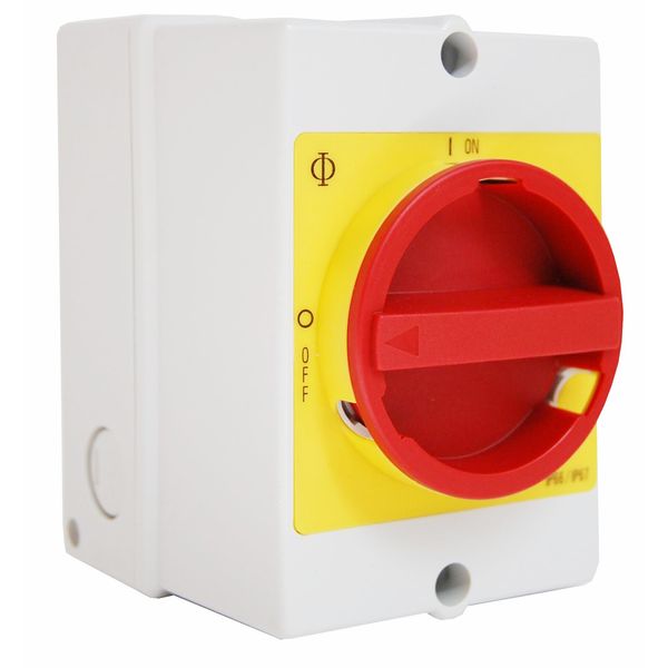 Repair switch emergency off, 3-pole, NO/NC aux + PE-term 20A image 1