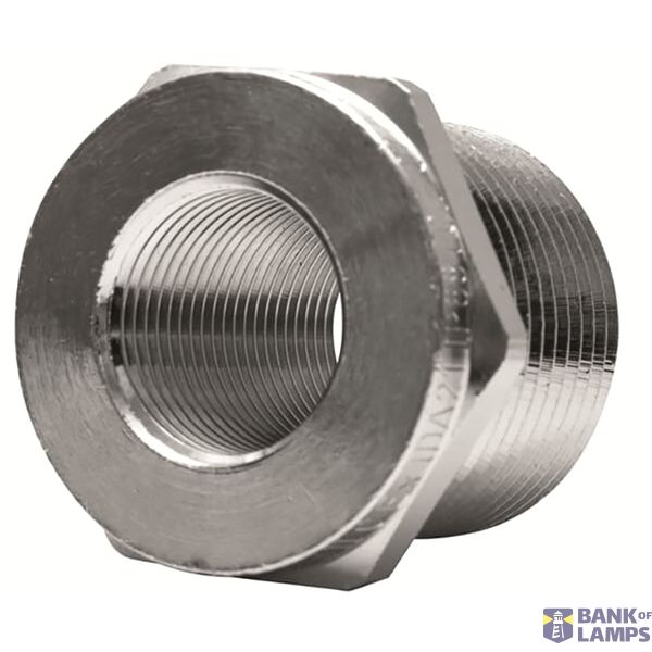 Adapter Type A Nickel Plated Brass M25-21PG Raw color image 1