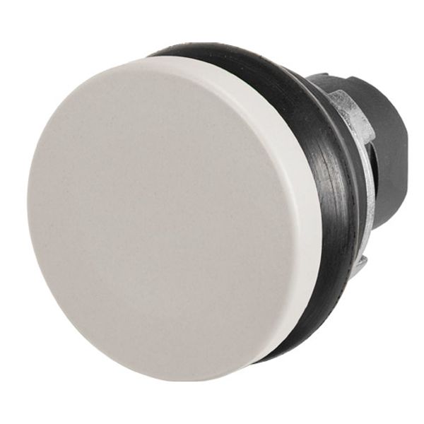 Mushroom push-button Ø 38, grey, rubber bellows image 1