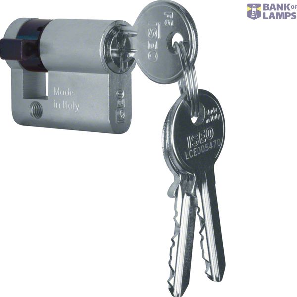 Key cylinder with asymmetrical locks for cylinder (blind) switch image 1