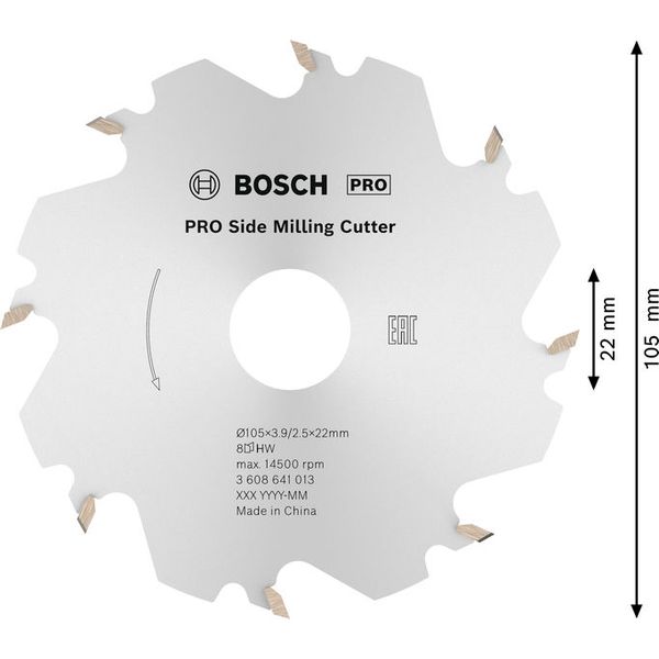 Blade cutter, 8, 22 mm, 4 mm image 1