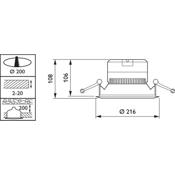 DN140B LED20S/840 PSU WR IP54 PI6 image 3